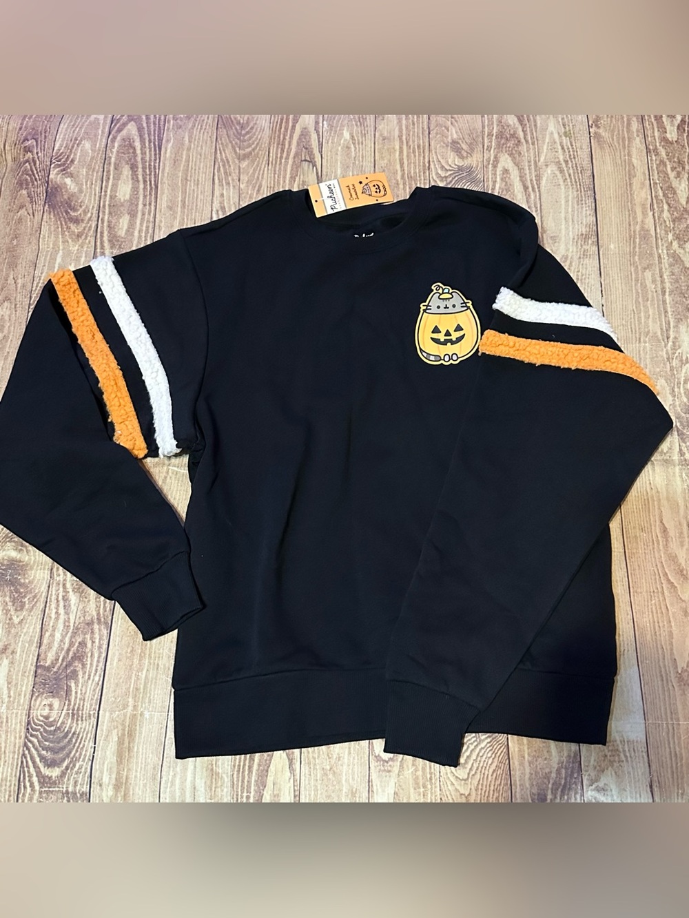 Pusheen Box Exclusive Halloween Pumpkin Crewneck Sweatshirt Size XS